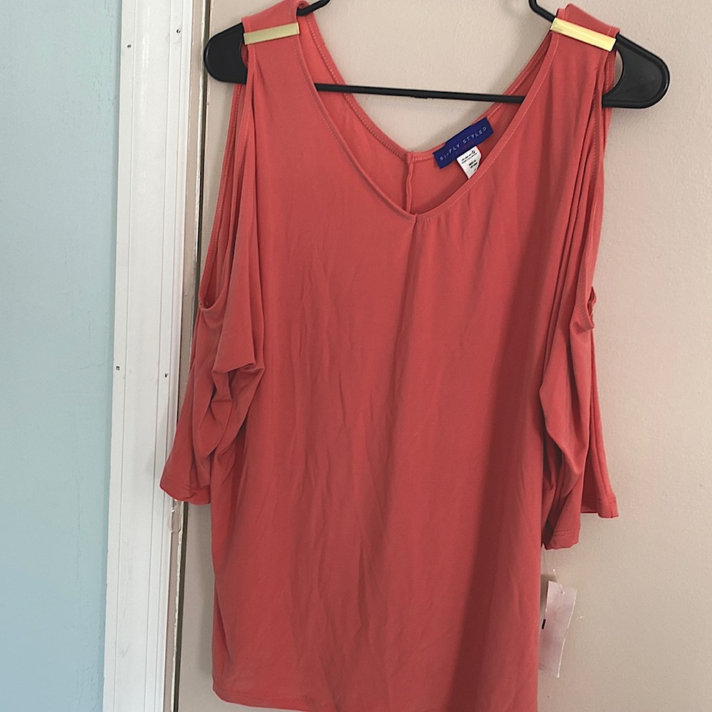 Salmon color blouse